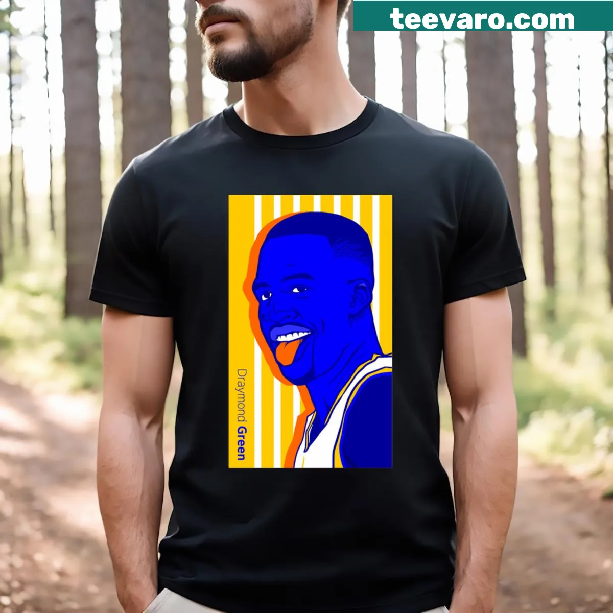 Funny graphic featuring Draymond Green on a T-shirt. — on a men's t-shirt