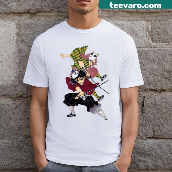 Illustrative T-shirt featuring Giyu Tomioka from Demon Slayer