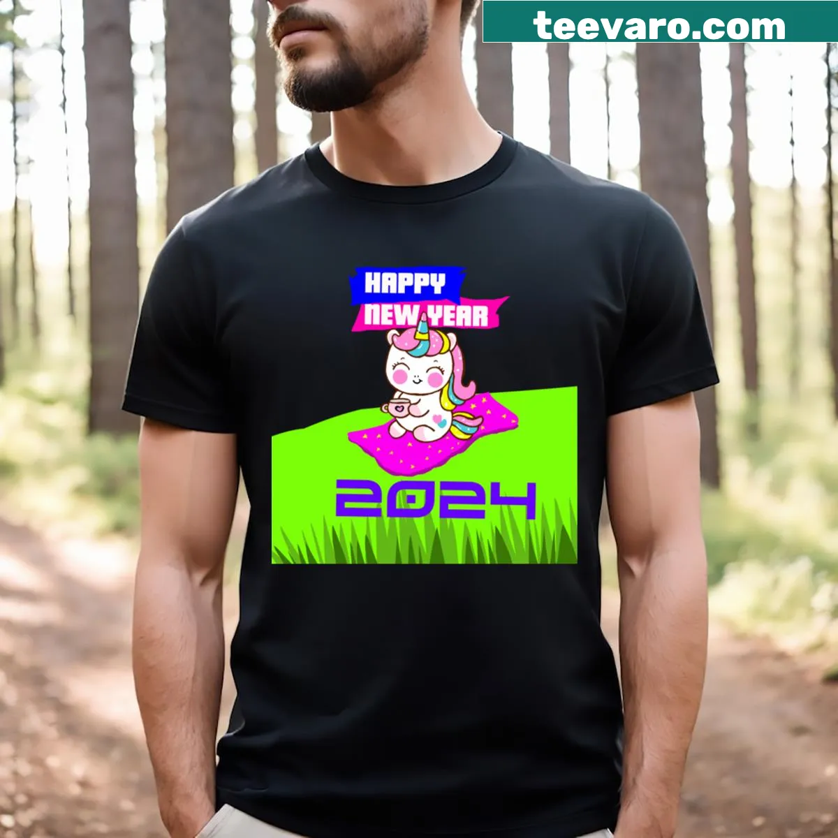 T-shirt with inspirational New Year resolution quote. — on a men's t-shirt