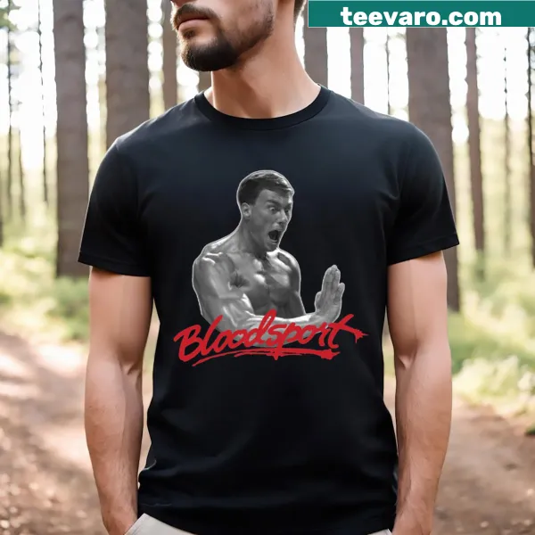 T-shirt featuring graphic inspired by Bloodsport movie.