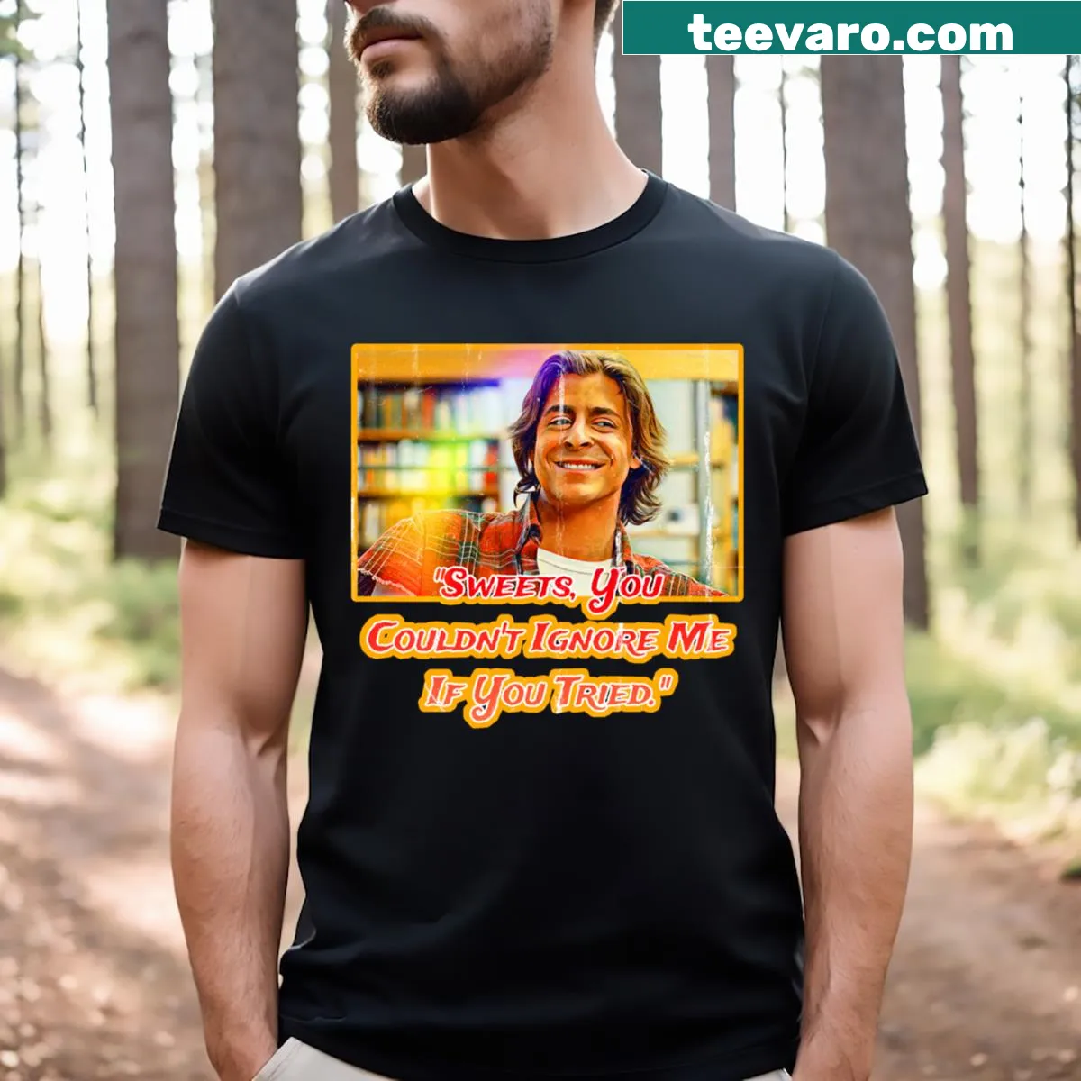 T-shirt featuring John Bender from The Breakfast Club — on a men's t-shirt