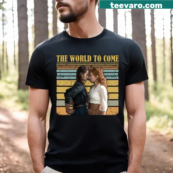 Vintage T-shirt with graphic inspired by The World To Come.