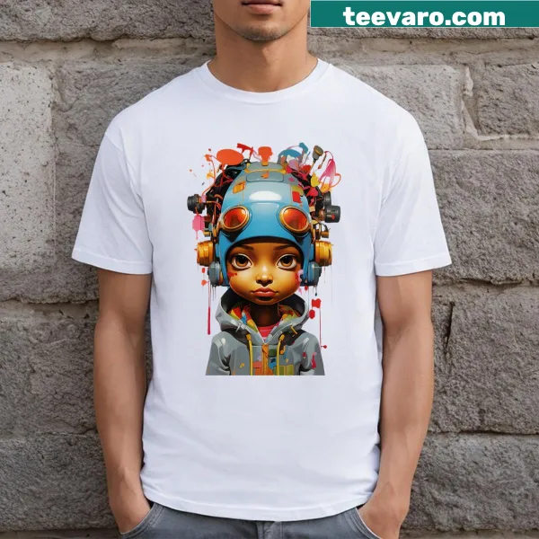 T-shirt featuring imaginative typography celebrating youth and creativity