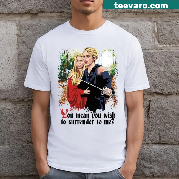 Illustration of Westley and Buttercup from The Princess Bride