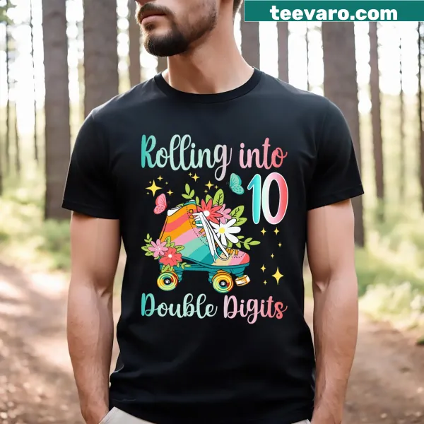 Birthday t-shirt for 10-year-old girl with fun graphic