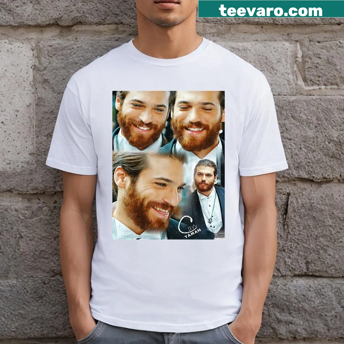 T-shirt featuring a stylish graphic of Can Yaman — on a men's t-shirt