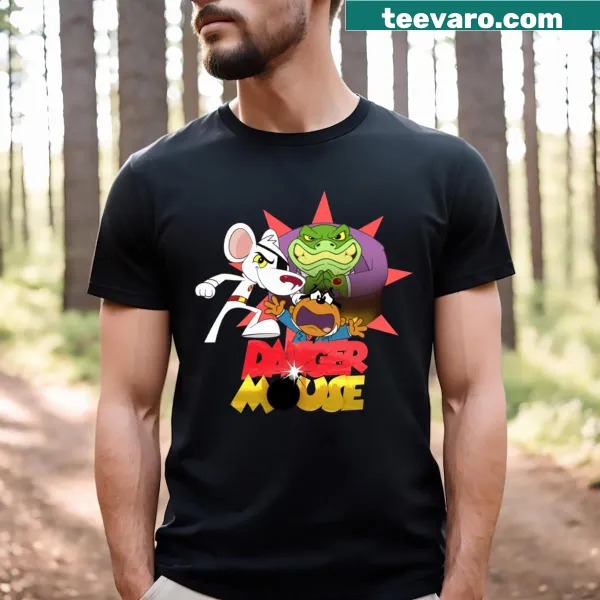 T-shirt featuring a playful design of Dangermouse