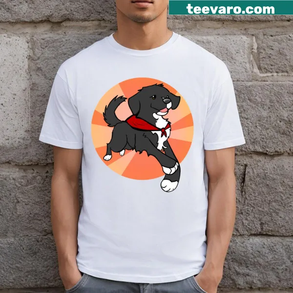 Illustrated T-shirt featuring a charming dog design