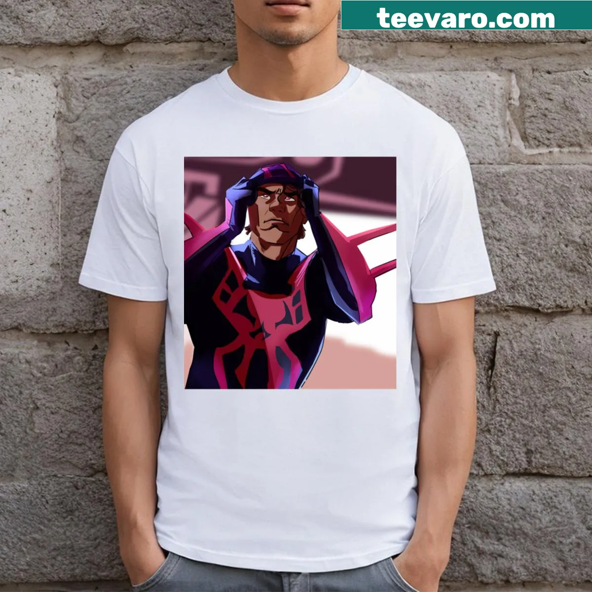 Minimalist silhouette of Miguel Ohara on a T-shirt — on a men's t-shirt