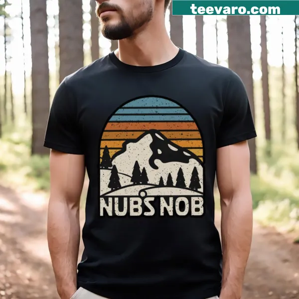 Vintage-style t-shirt celebrating Nub's Nob ski area in Michigan