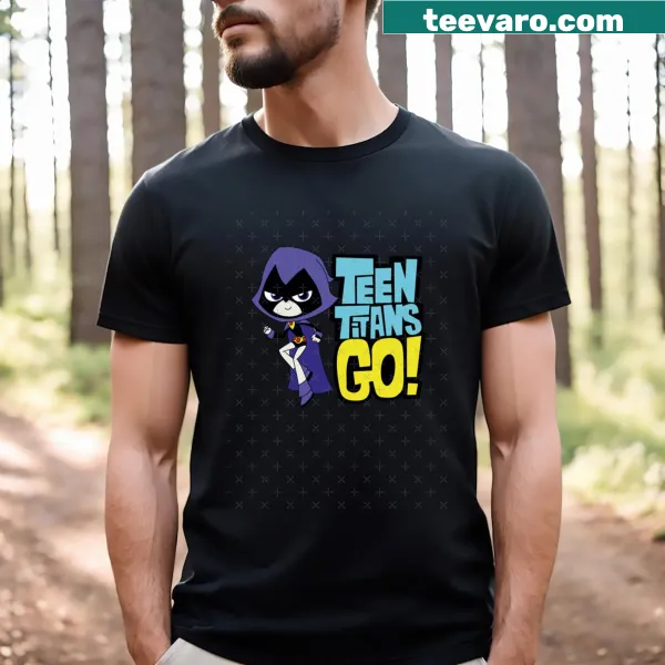 Cartoon T-shirt featuring Raven from Teen Titans Go