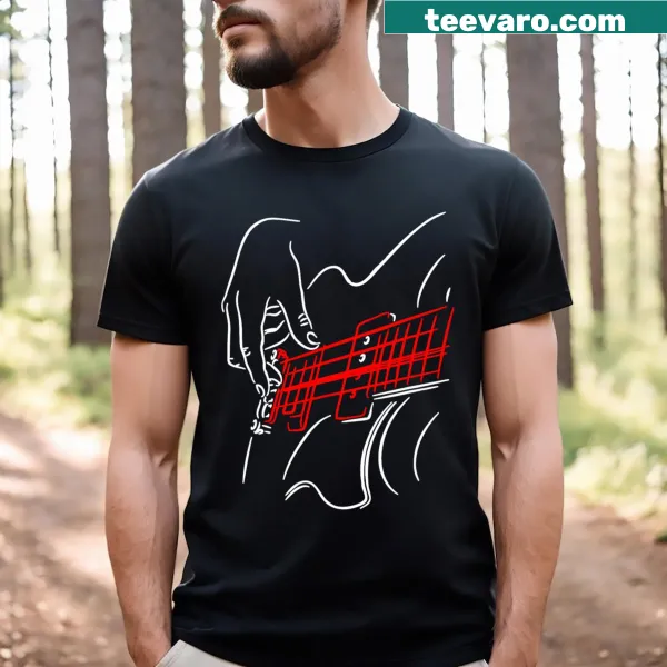 Musician T-shirt for guitarists and bass players