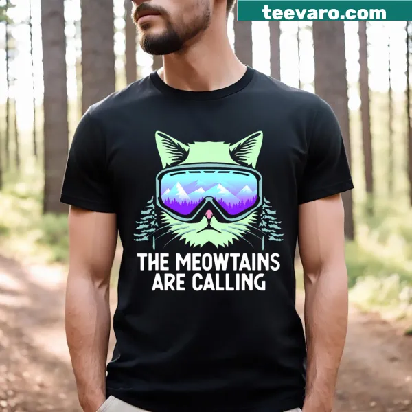 Dynamic snowboard graphic on a T-shirt for ski lovers