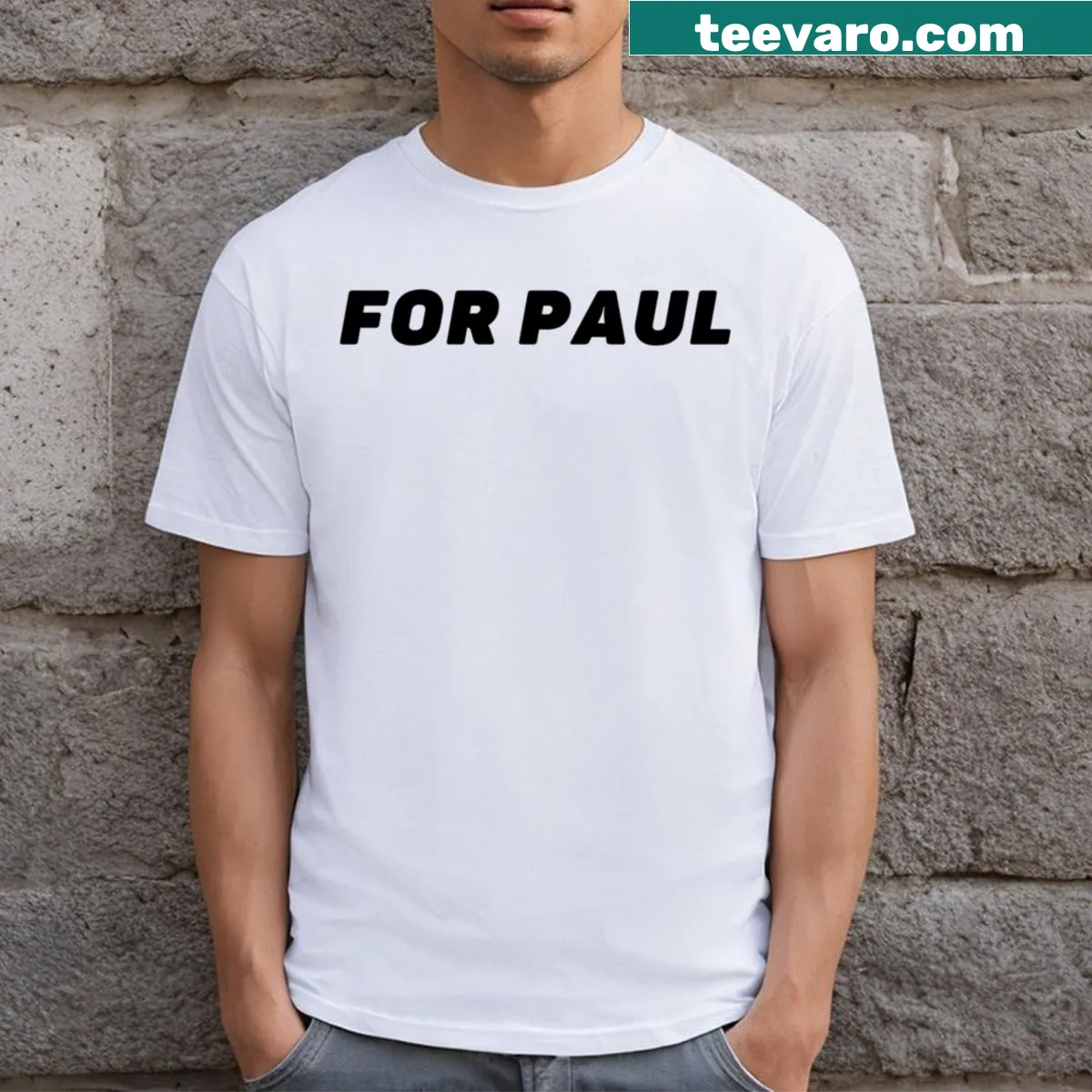 Heartfelt T-shirt design dedicated to Paul — on a men's t-shirt