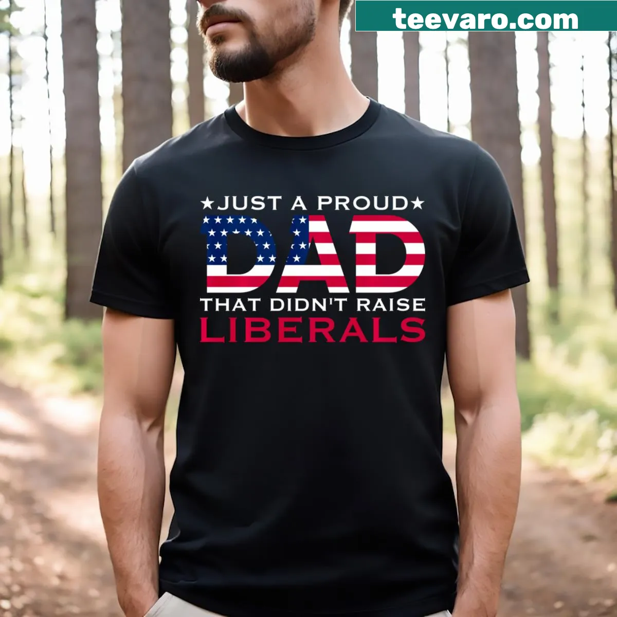Sarcastic dad-themed typography on a unique T-shirt — on a men's t-shirt
