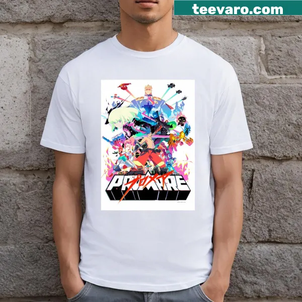 Promare Anime T-shirt featuring dynamic character illustration
