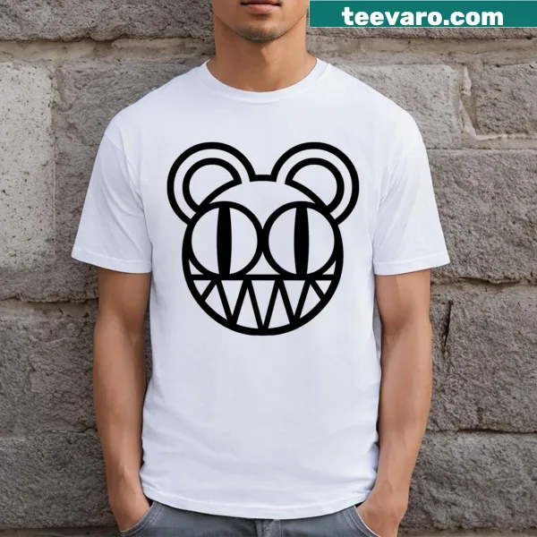 Illustrated T-shirt featuring graphics inspired by Radiohead albums
