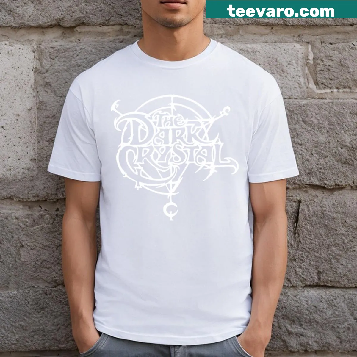 Illustration t-shirt inspired by The Dark Crystal movie — on a men's t-shirt