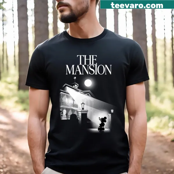 Illustration t-shirt featuring a grand mansion design