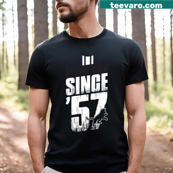 Vintage-style T-shirt commemorating rebuilding since 1957