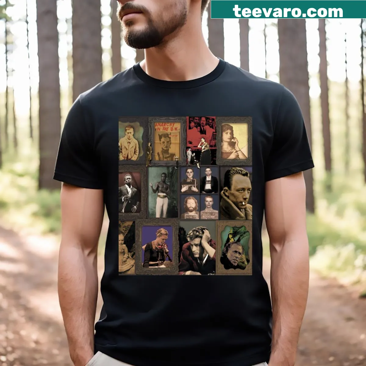 Minimalist T-shirt featuring the word 'Talisman Ii' in artistic typography — on a men's t-shirt