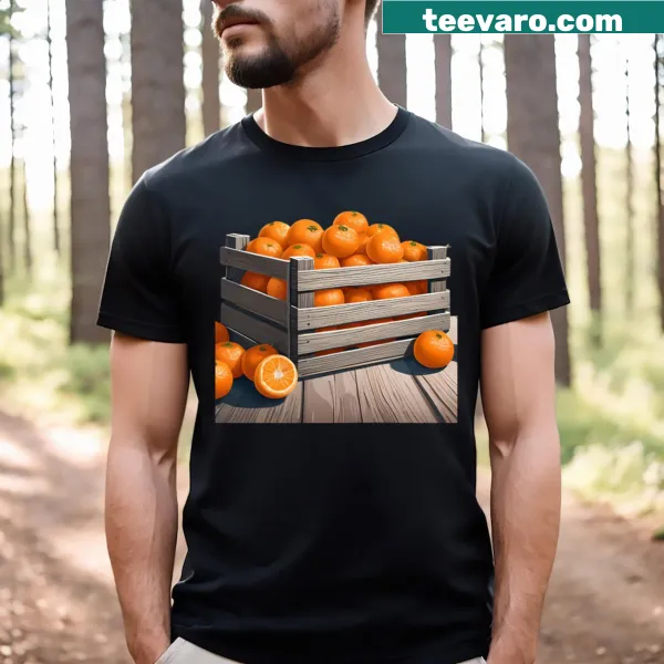 Charming mandarin graphic harvest t-shirt