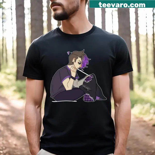 Charming T-shirt with illustration celebrating sewing