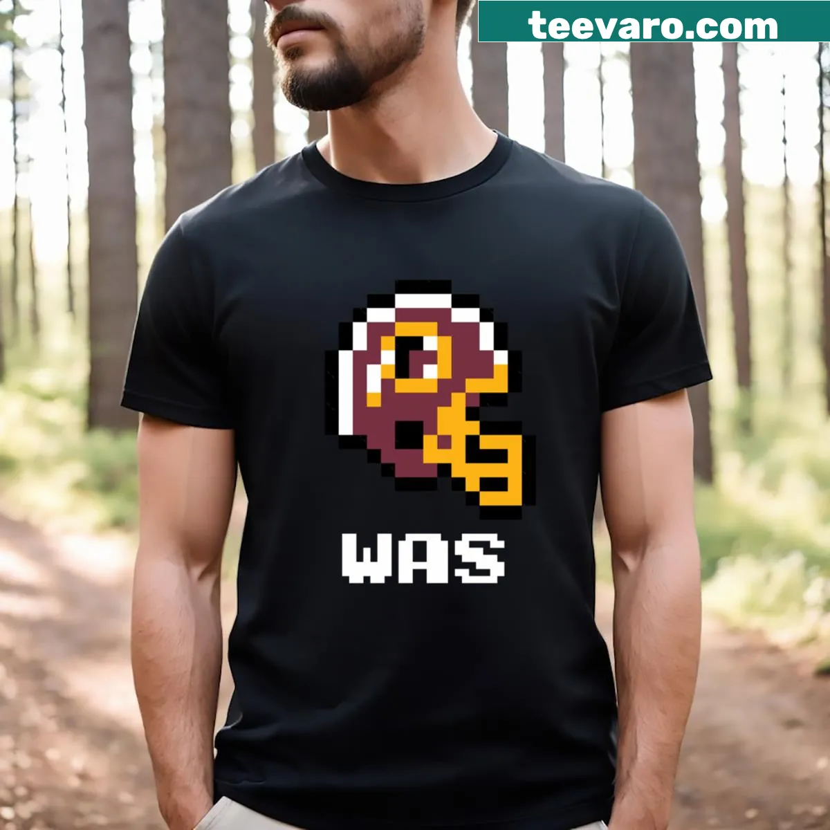 Vintage-style football helmet T-shirt for Tecmo fans — on a men's t-shirt