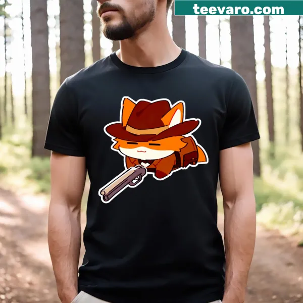 Playful T-shirt with a cartoon cat design.