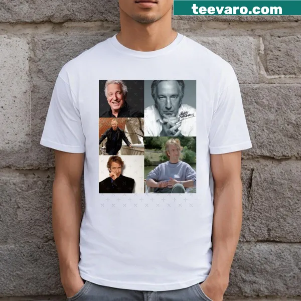 Graphic of Alan Rickman's signature on a T-shirt