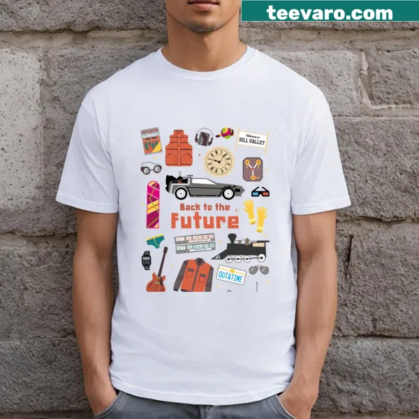Paper cut illustration inspired by Back To The Future design