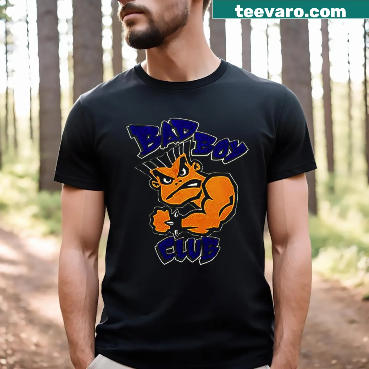 Retro-inspired 90s t-shirt with nostalgic typography — on a men's t-shirt