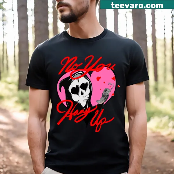 Ghostface t-shirt featuring chilling illustration and text