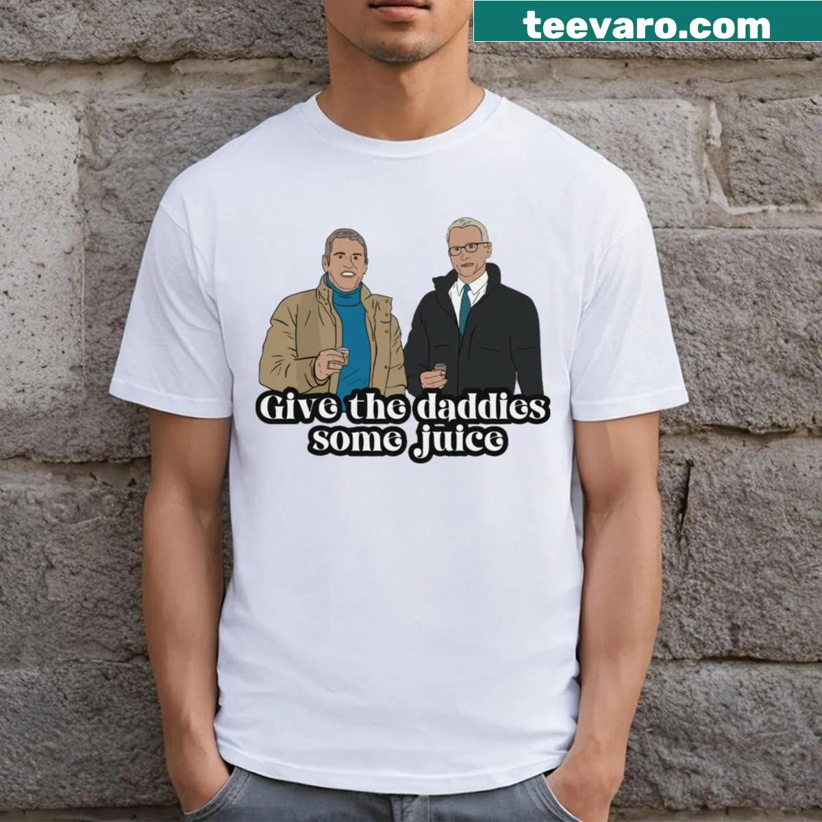Casual T-shirt with humorous slogan for dads — on a men's t-shirt