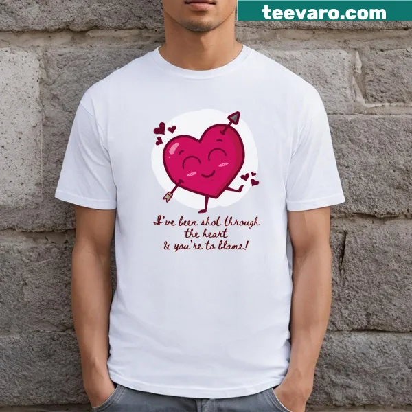 Edgy T-shirt with a humorous saying about blame