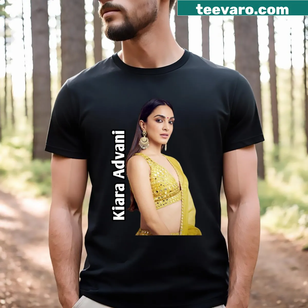 T-shirt featuring a tribute to Kiara Advani — on a men's t-shirt