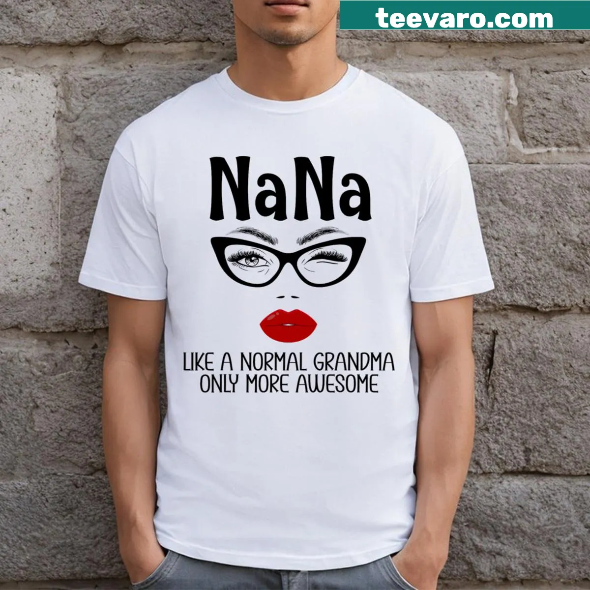 Funny Nana t-shirt that celebrates awesome grandmas — on a men's t-shirt