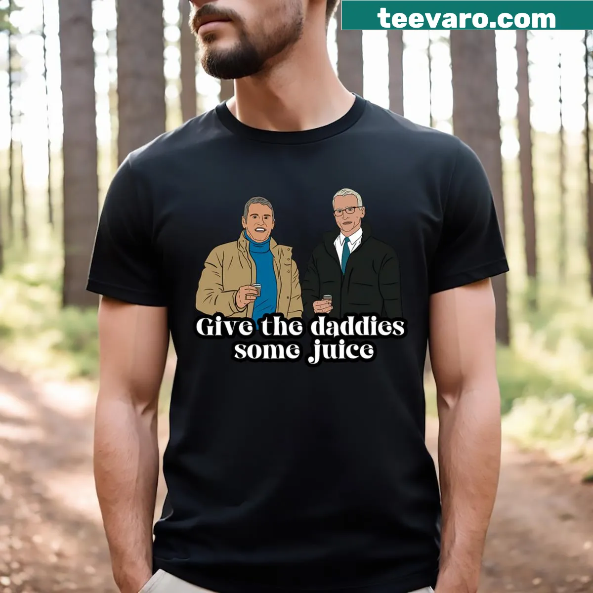 Playful T-shirt for New Year's Eve featuring a humorous phrase — on a men's t-shirt