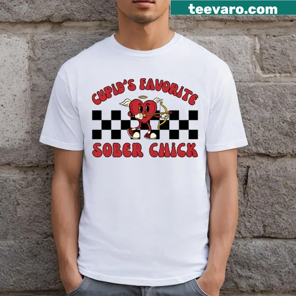 Retro design celebrating sobriety on Valentine's Day