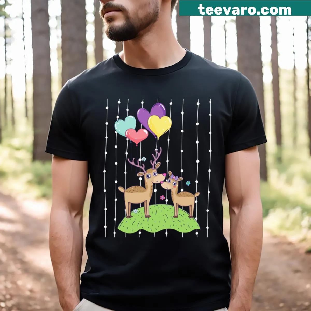 Valentine's Day themed essential t-shirt with heartfelt phrase — on a men's t-shirt