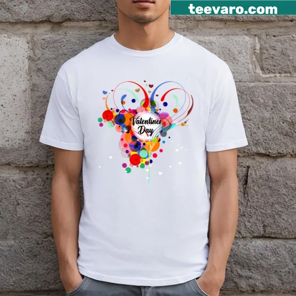 Charming Valentine's Day T-shirt with heart design