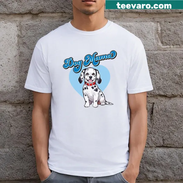 Cute Dalmatian pup illustration on a T-shirt