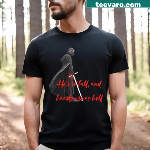 Cartoon illustration of Kylo on a t-shirt