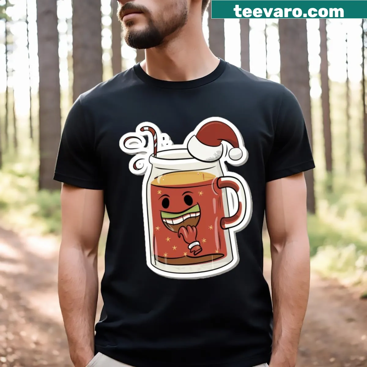Humorous New Year t-shirt with the phrase Happy Drunk I'm New Year — on a men's t-shirt