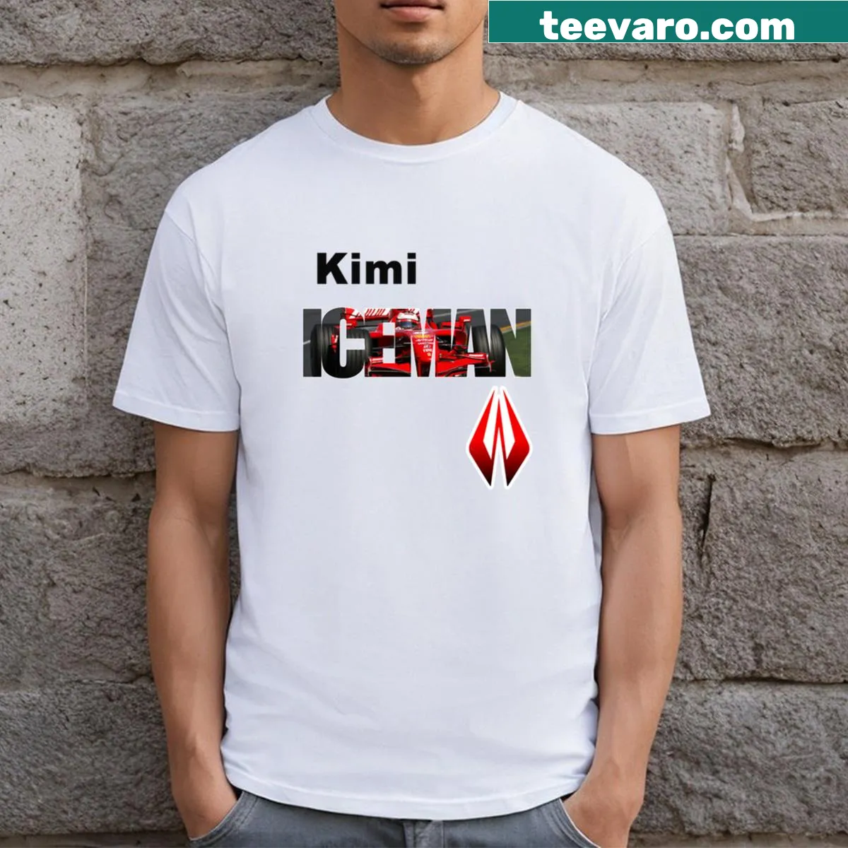 Bold T-shirt with 'Iceman' text for fitness enthusiasts — on a men's t-shirt