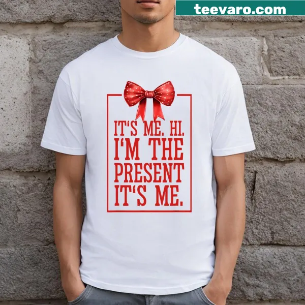Playful birthday present graphic T-shirt
