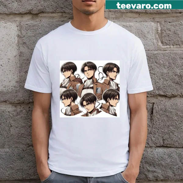 Levi the Unyielding Captain fan art illustration t-shirt