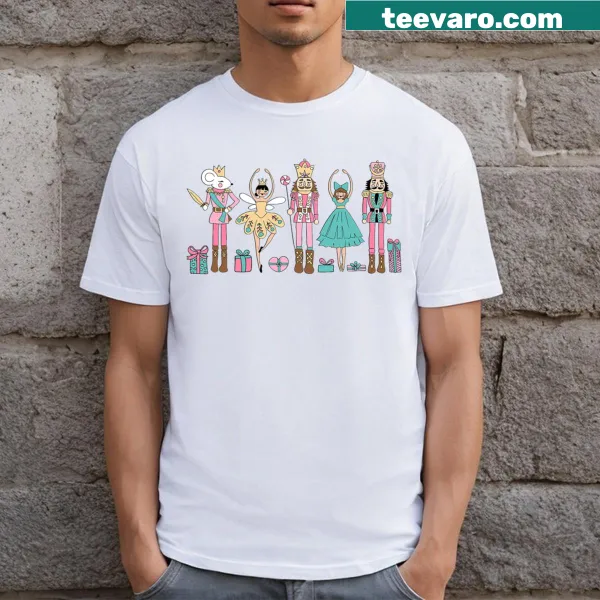Cute kids t-shirt featuring Nutcracker graphic for Christmas