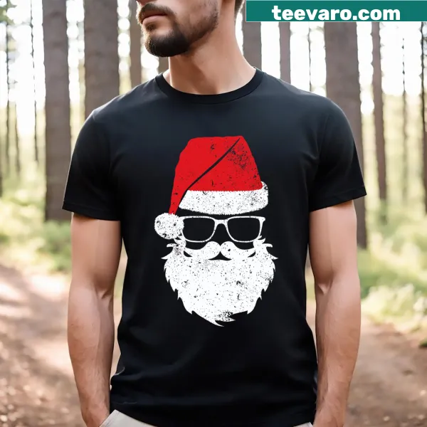 Family matching Santa Claus beard t-shirt for boys and men