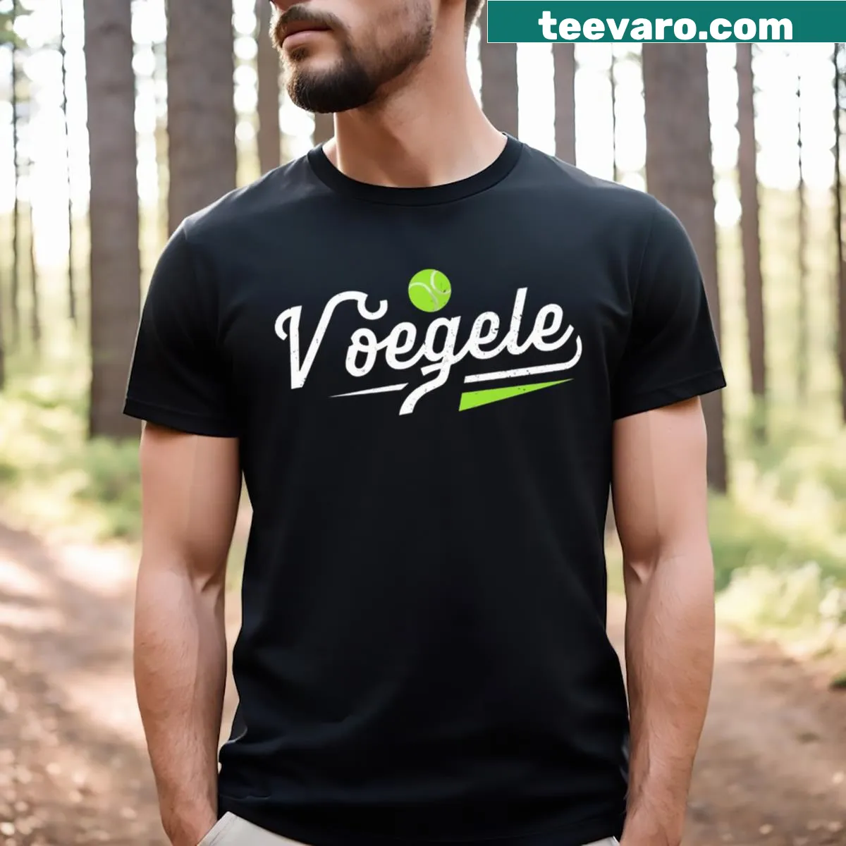 Stefanie Voegele 3 graphic on a T-shirt — on a men's t-shirt